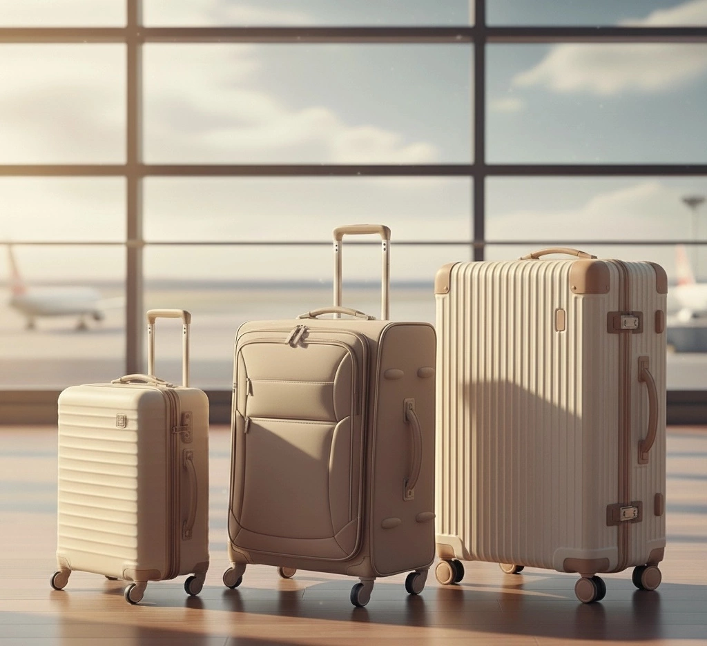 maletas de viaje rígidas y blandas